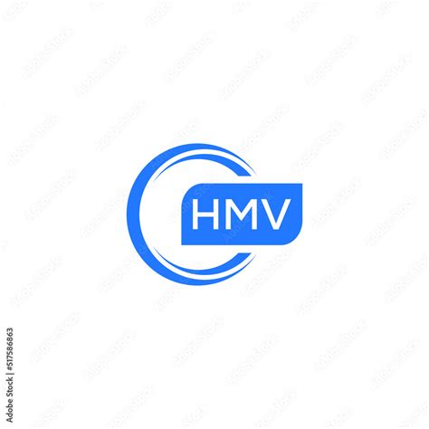 HMV letter design for logo and icon.HMV typography for technology ...