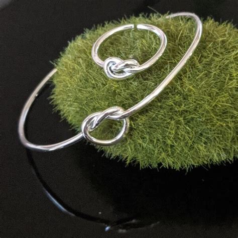 Silver Knot Bracelet - Etsy