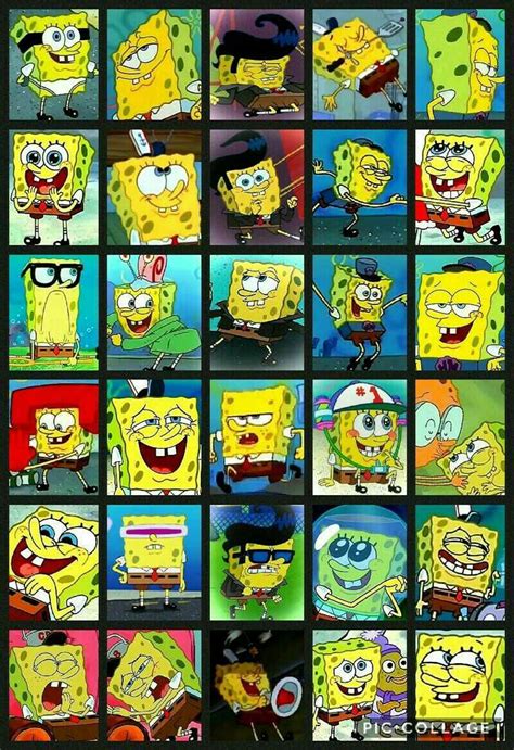 My favorite 'Spongey' expressions (1) | Spongebob, Spongebob drawings, Spongebob painting