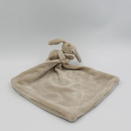 Doudou Lapin Beige Mouchoir Jellycat