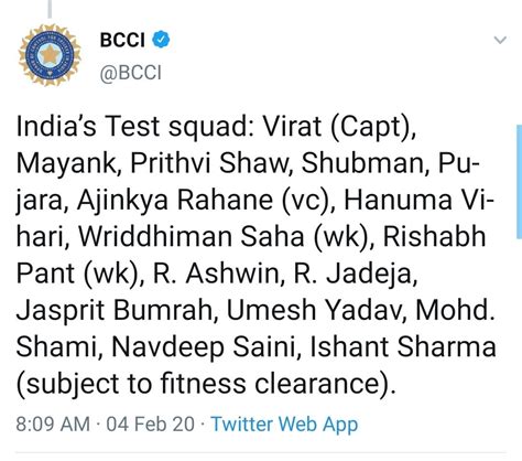 India's Test squad for New Zealand test series : r/Cricket