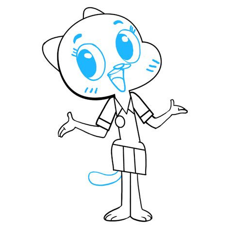 How To Draw Nicole Watterson Amazing World Of Gumball Easy Drawing