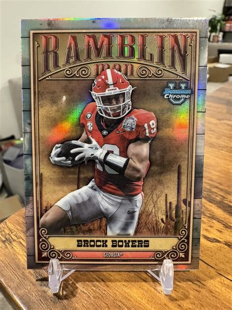 2023 Bowman Chrome University Ramblin Man Brock Bowers RM 1 Georgia