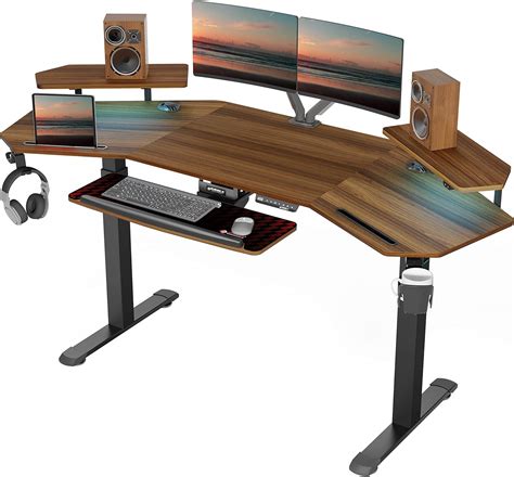 Eureka Ergonomic Bureau Gaming Led X Cm Bureau Assis Debout