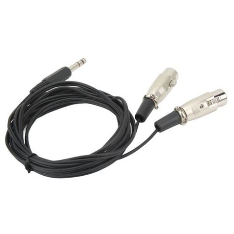 Hurrise C Ble Adaptateur Son St R O Xlr Femelle Double Pour Mixer