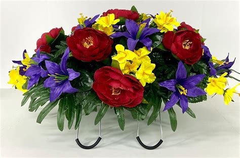 Amazon Spring Mother S Day Or Easter Cemetery Flowers For