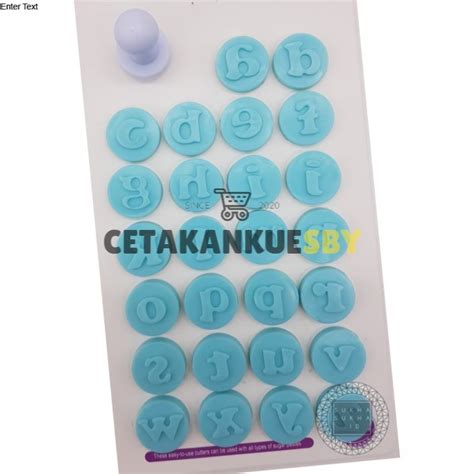 Jual Cks Cetakan Fondant Clay Huruf Abc Stempel Kecil Stamp Cutter