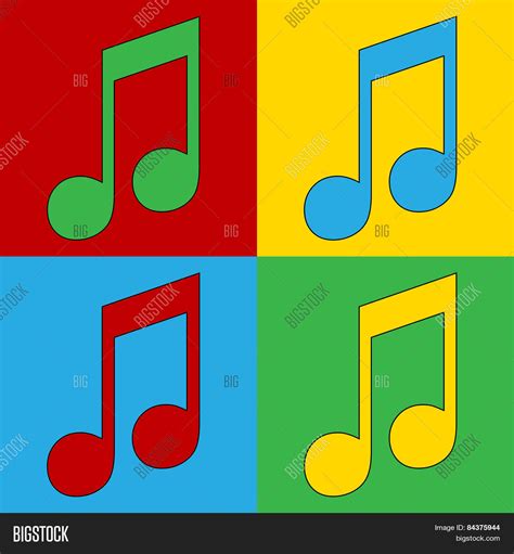 Pop Art Music Symbol Vector & Photo (Free Trial) | Bigstock