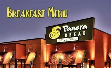 What is on the Panera Bread Breakfast Menu? Prices | Working Hours