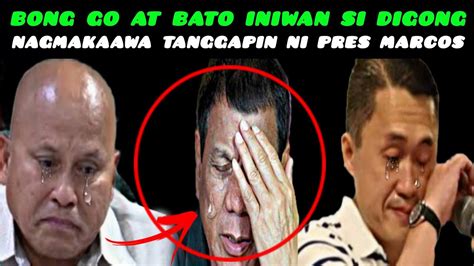 Digong Iniwan Na Ni Bong Go At Bato Nag Makaawa Kay Pres Marcos Na