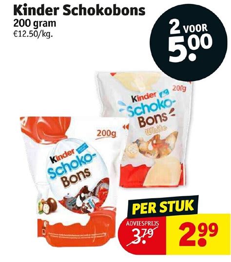 Kinder Schokobons G Promotie Bij Kruidvat