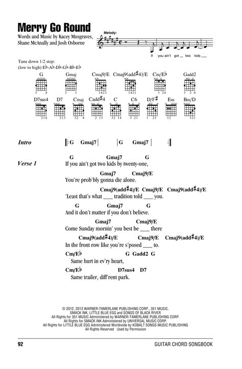 Merry Go Round By Kacey Musgraves Guitar Chords Lyrics Guitar Instructor