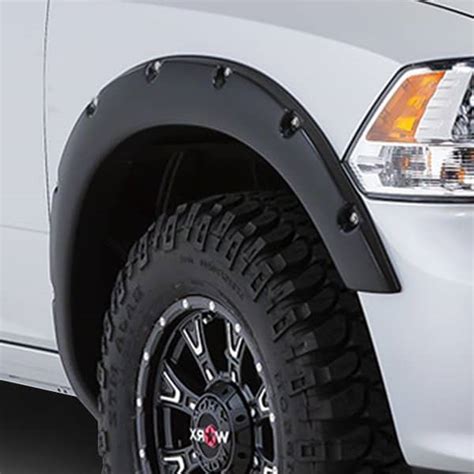 TrailFX Pocket Smooth Black Fender Flares Set Of 4 Dodge RAM