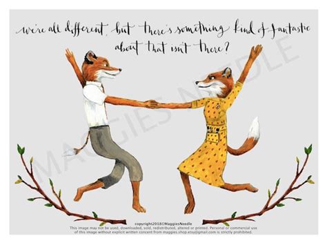 Fantastic Mr Fox Print Mr and Mrs Fox Quote - Etsy