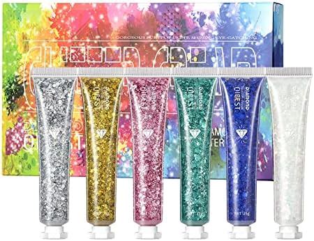 DAGEDA 40ml Body Glitter Gel Face Glitters Body Gel Sequins Shimmer