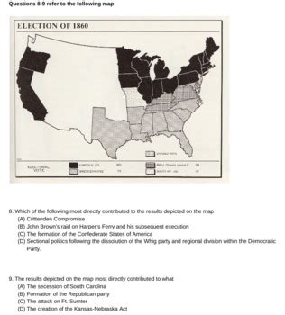 APUSH Period 3 8 Stimulus Based Multiple Choice Question Bank TPT