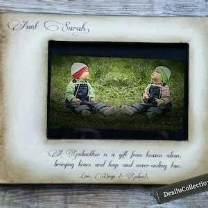 Godparents Picture Frame, Baptism Gifts, Godmother Gifts, Godfather ...