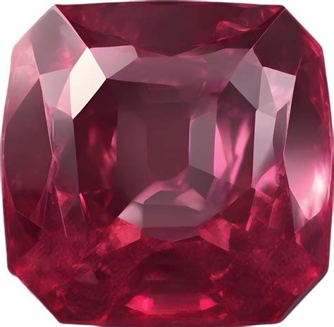 Ai Generated Ruby Stone Colorful Gemstone Clipart Png