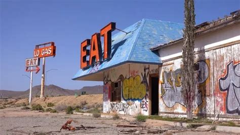 A Spooky Old Abandoned Gas Station And R Stock Video Pond