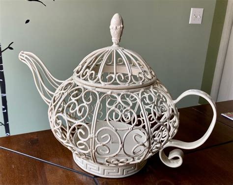 Wrought Iron Teapot Tea Pots Candle Shapes Wrought Iron