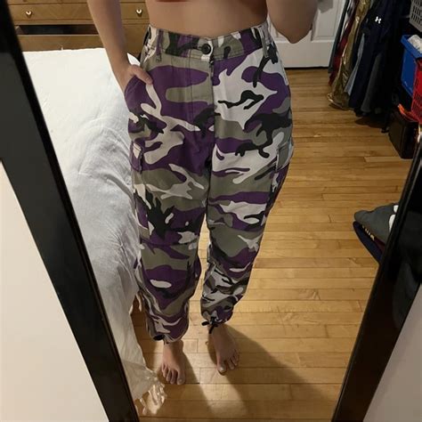 Pants Jumpsuits Purple Camo Cargo Pants Poshmark