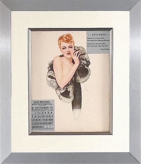 Alberto Vargas 1940s Esquire Magazine Varga Pin Up Girl Calendar