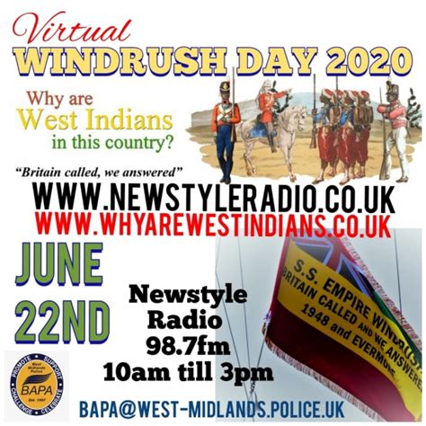 Virtual Windrush Day 2020 Recognize Black Heritage And Culture