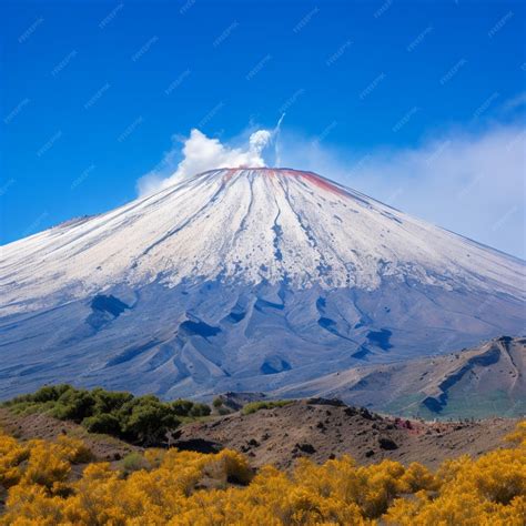 Premium AI Image | Volcano Composite volcano Cinder cone Lava dome