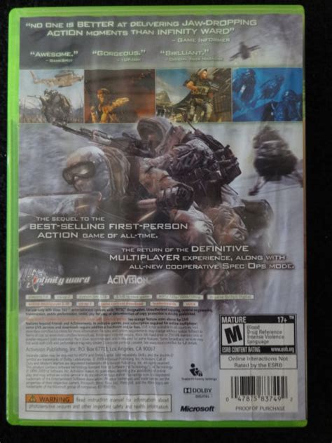 Call Of Duty Modern Warfare 2 Xbox 360 Cover