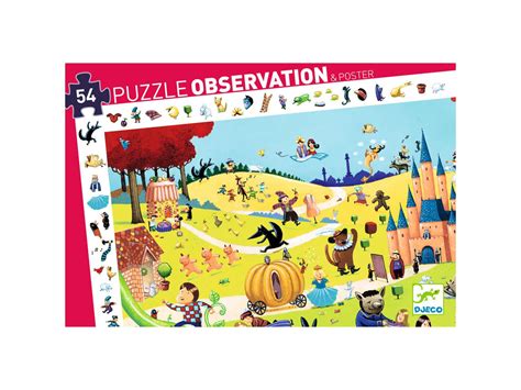 Puzzle Observation Contes 54 pièces BornToBeKids