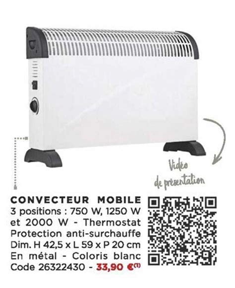 Offre Convecteur Mobile Chez Bricomarche