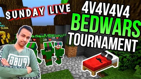 Sunday Live Stream Minecraft Bedwars Tournament Practice Day K