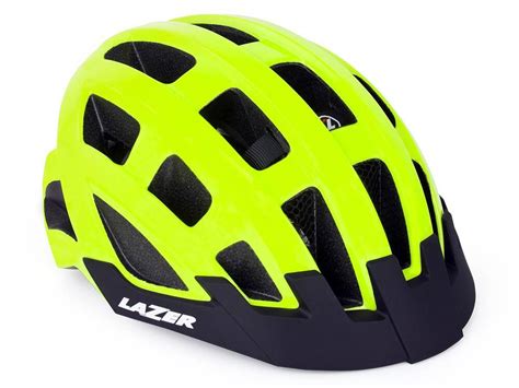 Kask Lazer Compact Dlx Flash Yellow Led Sklep Rowerowy Rowerek Pl