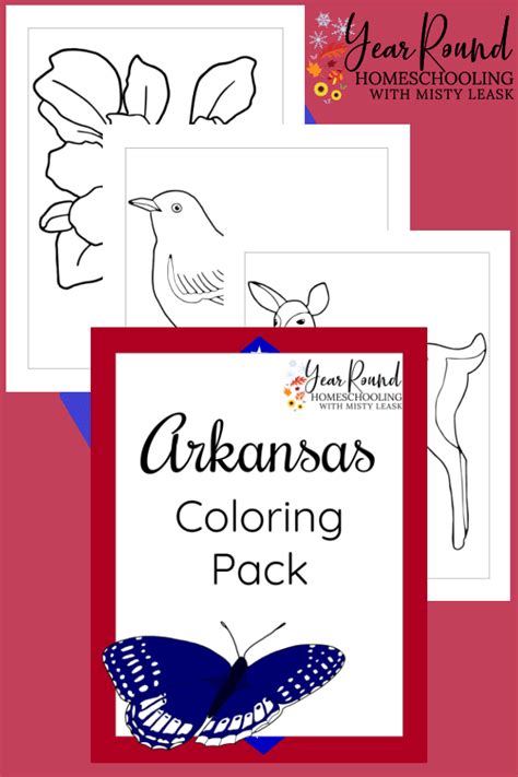 Arkansas Coloring Pages Year Round Homeschooling