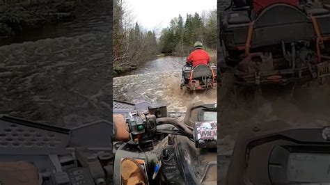 Can Am Outlander 650 Flooded Atv Trail Ontario Canam Atv Flooded