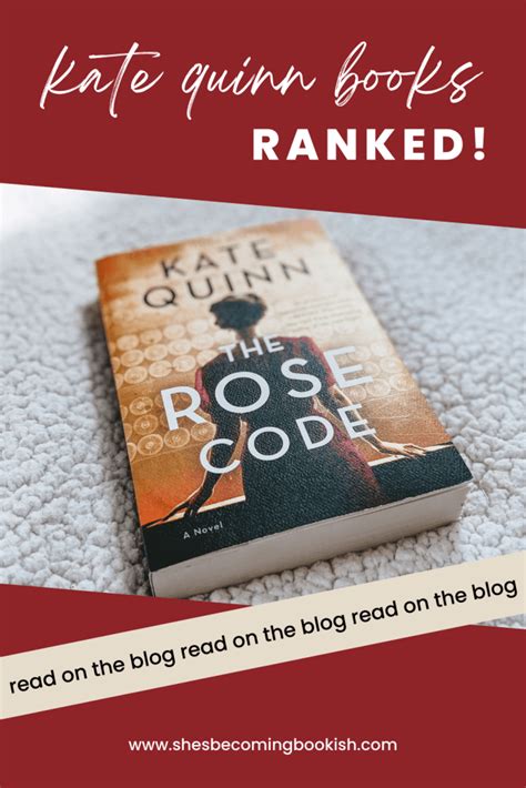 The Ultimate Kate Quinn Book Ranking She S Becoming Bookish