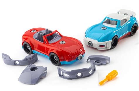 Конструктор Собирайка машинка с отверткой Ретро 30.0008/7 Toys Plast ...