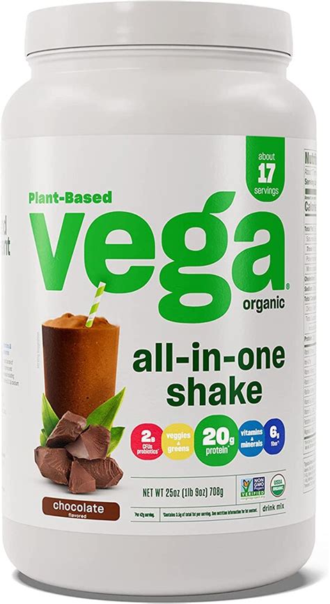 Vega One Organic All In One Shake Chocolate 17 Servings Vitacost