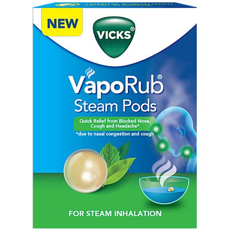 Buy Vicks Vaporub Steampods For Steam Inhalation Quick Relief From