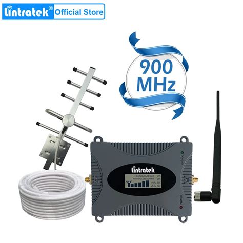 Lintratek Repetidor GSM Potente 900MHz Pantalla LCD GSM Amplificador De