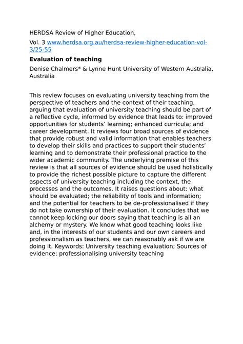 Pdf Herdsa Review Of Higher Educationau