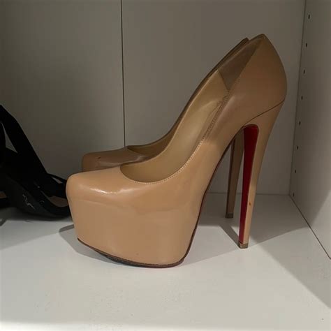 Shoes Christian Louboutin Size 37 Nude Poshmark