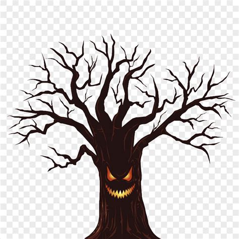 PNG Spooky Halloween Monster Tree Illustration Cartoon | Citypng