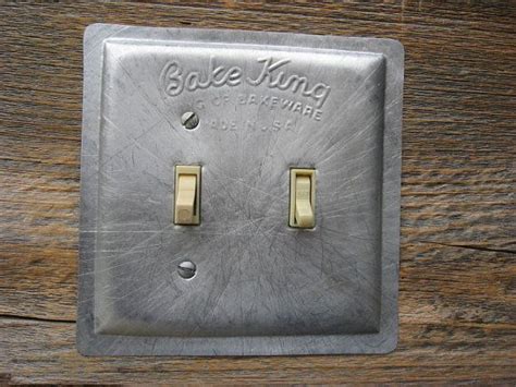 Metal Cake Pans Light Switch Cover Plate Vintage Kitchen Bake Etsy