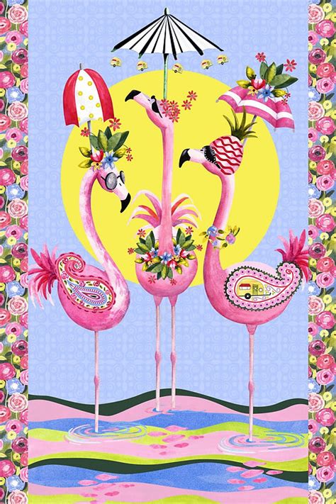 Flamingo Fantastico Fabric Panel Make New