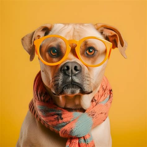 Perro Lindo Hipster Con Gafas Ilustraci N De Arte Divertido Perros