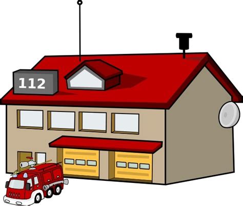 Fire Station clip art Free vector in Open office drawing svg ( .svg ...