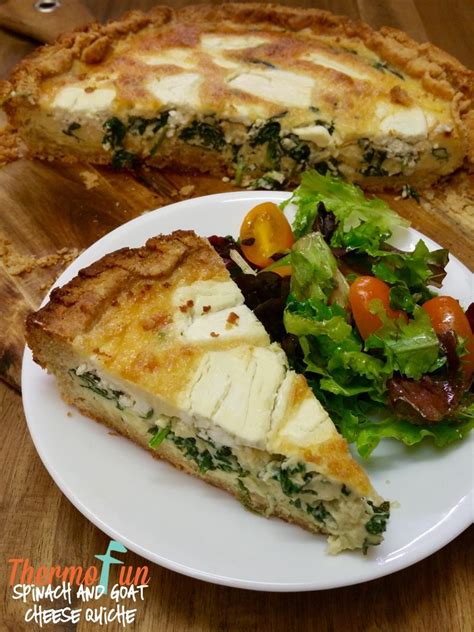 Thermomix Spinach And Goat Cheese Quiche With Grain Free Crust