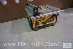 DeWalt Table Saw DWE 7480 Elsenpeter Auctions Real Estate Inc Dba