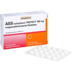 Ass Ratiopharm Protect Mg Magensaftr Tabletten St Arzneiprivat